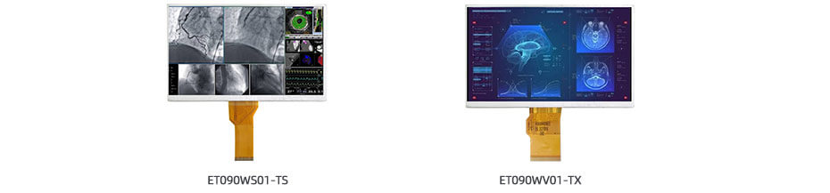 9 Inch TFT LCD Display 1024×600 LVDS High Brightness LCD Display For Healthcare Medical Display Solution