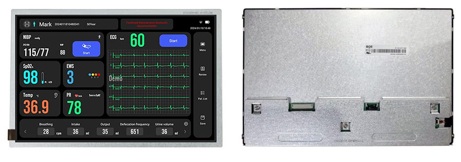 EV101WXM-N80 10.1 Inch TFT LCD Display 1280×800 LVDS LCD Display For Healthcare Medical Display Solution
