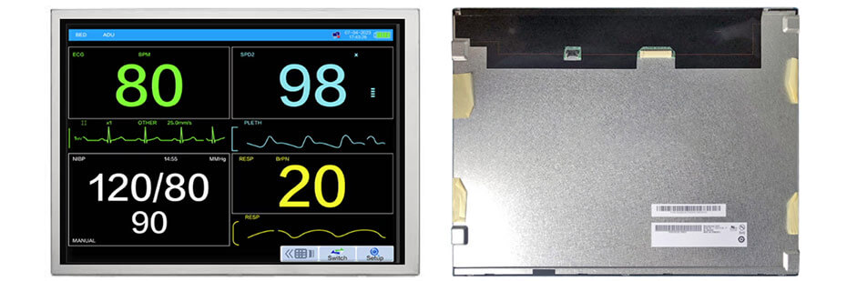 G150XAN01.0 15 Inch TFT LCD Display 1024×768 LVDS LCD Display For Healthcare Medical Display Solution