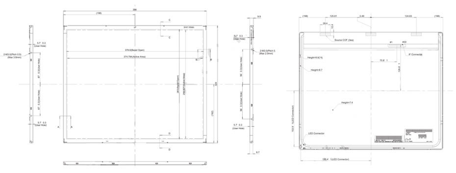 LM190E0A-SLE1 19 Inch TFT LCD Display 1280×1024 LVDS LCD Display For Healthcare Medical Display Solution