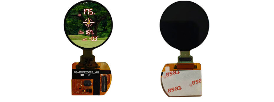 1.2 Inch OLED Display 390×390 MIPI High Brightness OLED Display With On-Cell Touch for Measuring Rangefinder Display Solution