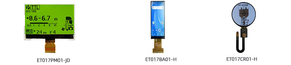 1.7 Inch TFT LCD Display 128×64 SPI Wide Temperature LCD Display for Measuring Rangefinder Display Solution ET017PM01-JD_01