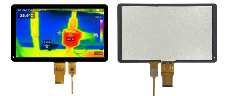 10.1 Inch TFT LCD Display 1024×600 TTL High Brightness LCD Display With Capacitive Touch for Measuring Rangefinder Display Solution