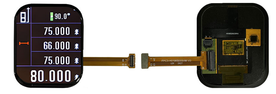 2 Inch OLED Display 410×502 MIPI High Brightness AMOLED Display With On-Cell Touch for Measuring Rangefinder Display Solution