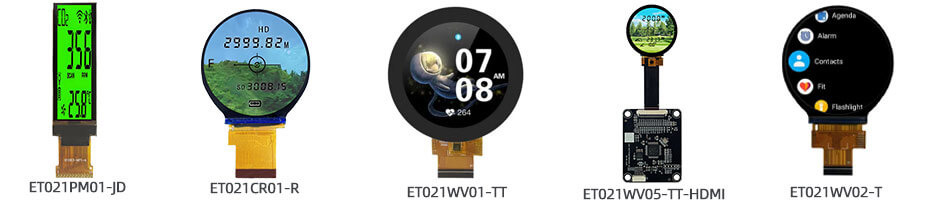 2.1 Inch TFT LCD Display 480×480 MIPI RGB LCD Display for Measuring Rangefinder Display Solution