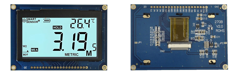 2.7 Inch Monochrome OLED Display 128×64 CPU SPI I2C OLED Display for Measuring Rangefinder Display Solution
