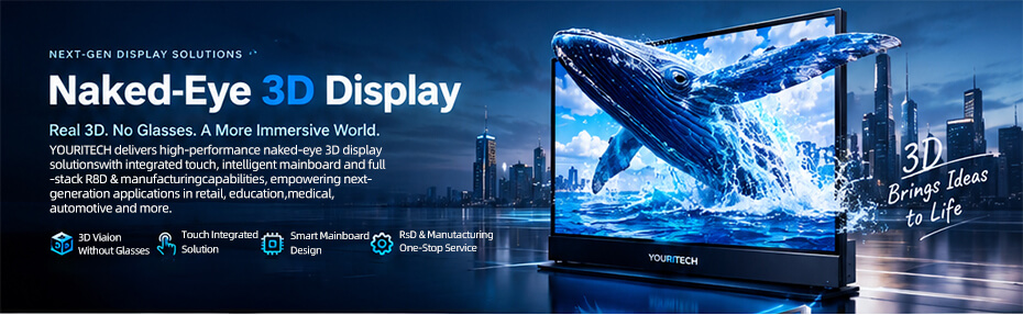 4K Ultra HD Naked-Eye 3D Advertising Display