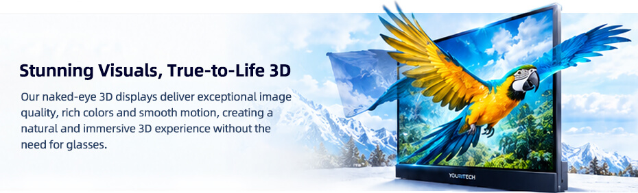 4K Ultra HD Naked-Eye 3D Advertising Display