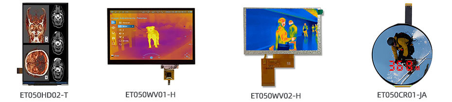 5 Inch TFT LCD Display 1080×1080 MIPI RGB Round Display for Measuring Rangefinder Display Solution