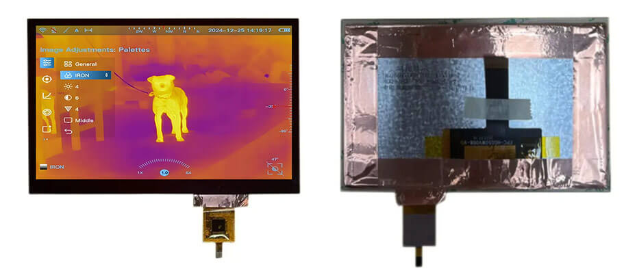 5 Inch TFT LCD Display 800×480 LVDS High Brightness LCD Display for Measuring Rangefinder Display Solution