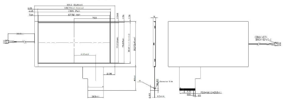 6.2 Inch TFT LCD Display 800×480 TTL High Brightness LCD Display for Measuring Rangefinder Display Solution ET062WV01-TX_01